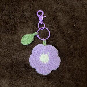 Light Purple Flower Keychain